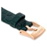 Klockarmband, 14 mm bredd, Läder, Grön, Roséguldfärgad finish - Swarovski, 5674154