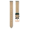 Bracelet de montre, Largeur : 14 mm (0,55 po), Cuir, Vert, Finition or rose - Swarovski, 5674154