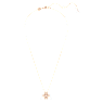 Idyllia pendant, Clover, White, Rose gold-tone plated - Swarovski, 5674211