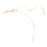 Idyllia pendant, Clover, White, Rose gold-tone plated - Swarovski, 5674211