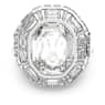 Mesmera cocktail ring, Octagon cut, White, Rhodium plated - Swarovski, 5674299