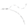 Mesmera set, Mixed cuts, White, Rhodium plated - Swarovski, 5674306