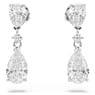 Mesmera set, Mixed cuts, White, Rhodium plated - Swarovski, 5674306