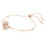 Bransoletka Idyllia, Koniczyna, Biała, Powłoka w odcieniu różowego złota - Swarovski, 5674487