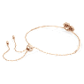 Idyllia bracelet, Clover, White, Rose gold-tone plated - Swarovski, 5674487
