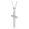 Colgante Insigne, Pavé, Cruz, Blanco, Baño de rodio - Swarovski, 5675577