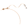 Dragon & Phoenix pendant, Dragon’s claw, White, Rose gold-tone plated - Swarovski, 5675826