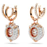 Dragon & Phoenix ドロップピアス, ドラゴンの爪, ホワイト, ローズゴールドトーン・プレーティング - Swarovski, 5675834