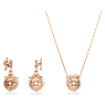Dragon & Phoenix 套裝, 龍爪, 白色, 鍍玫瑰金色調 - Swarovski, 5675835