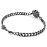 Dragon & Phoenix สร้อยข้อมือ, กรงเล็บมังกร, ดำ, เคลือบรูทีเนียม - Swarovski, 5675844