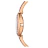 Crystal Rock Oval watch, Swiss Made, Metal bracelet, Red, Rose gold-tone finish - Swarovski, 5675998