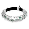 Hyperbola choker, Green, Rhodium plated - Swarovski, 5676060