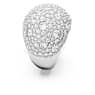 Anello cocktail Luna, Luna, Bianco, Placcato rodio - Swarovski, 5677137