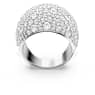 Anello cocktail Luna, Luna, Bianco, Placcato rodio - Swarovski, 5677137
