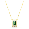 Wisiorek Matrix, Szlif prostokątny, Zielony, Powłoka w odcieniu złota - Swarovski, 5677141