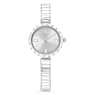 Matrix Bangle watch, Swiss Made, Crystal bracelet, White, Stainless Steel - Swarovski, 5677487
