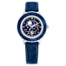 Reloj Octea Moon, Fabricado en Suiza, Luna, Correa de piel, Azul, Acero inoxidable - Swarovski, 5677494
