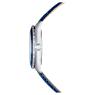 Octea Moon watch, Swiss Made, Moon, Leather strap, Blue, Stainless steel - Swarovski, 5677494