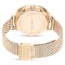 Nova Chrono watch, Swiss Made, Metal bracelet, Gold tone, Champagne gold-tone finish - Swarovski, 5677500