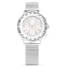 Nova Chrono Uhr, Schweizer Produktion, Metallarmband, Silberfarben, Edelstahl - Swarovski, 5677503
