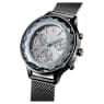 Nova Chrono Uhr, Schweizer Produktion, Metallarmband, Silberfarben, Edelstahl - Swarovski, 5677503