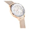 Nova Chrono watch, Swiss Made, Metal bracelet, Rose gold tone, Rose gold-tone finish - Swarovski, 5677506