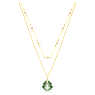 Tessa จี้สร้อยคอ, เขียว, เคลือบโทนสีทอง - Swarovski, 5677548