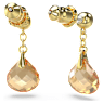 Tessa drop earrings, Gold tone, Gold-tone plated - Swarovski, 5677549