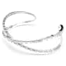 Hyperbola cuff, Infinity, White, Rhodium plated - Swarovski, 5677626