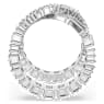 Hyperbola 戒指, Infinity, 白色, 銀色調潤飾 - Swarovski, 5677631