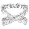 Hyperbola Yüzük, Infinity, Beyaz, Gümüş renkli yüzey - Swarovski, 5677632