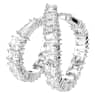 Hyperbola Yüzük, Infinity, Beyaz, Gümüş renkli yüzey - Swarovski, 5677632