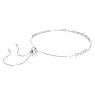 Matrix Tennis bracelet, Mixed round cuts, White, Rhodium plated - Swarovski, 5677813