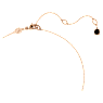 Pingente Swan, Cisne, Preto, Lacado a rosa dourado - Swarovski, 5678045
