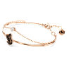 Swan 뱅글, 스완, 블랙, 로즈골드 톤 플래팅 - Swarovski, 5678048