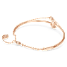 Swan 뱅글, 스완, 블랙, 로즈골드 톤 플래팅 - Swarovski, 5678048