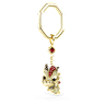 Chinese Zodiac 鑰匙扣, 龍, 黃色, 鍍金色色調 - Swarovski, 5678185