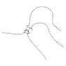 Matrix Tennis bracelet, Round cut, White, Rhodium plated - Swarovski, 5678252
