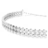Matrix Tennis bracelet, Round cut, White, Rhodium plated - Swarovski, 5678252