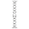 Sparkling chain strap, For Apple Watch® 40 mm & 41mm, Silver tone, Stainless steel - Swarovski, 5678671