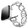 Sparkling chain strap, For Apple Watch® 40mm & 41mm, Silver tone, Stainless steel - Swarovski, 5678671