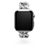 Sparkling chain strap, For Apple Watch® 40mm & 41mm, Silver tone, Stainless steel - Swarovski, 5678671