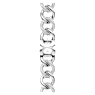 Sparkling chain strap, For Apple Watch® 40mm & 41mm, Silver tone, Stainless steel - Swarovski, 5678671