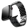 Sparkling princess strap, For Apple Watch® 40mm & 41mm, Black, Black finish - Swarovski, 5678675