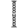 Sparkling chain strap, For Apple Watch® 40mm & 41mm, Black, Black finish - Swarovski, 5678677