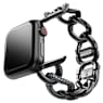 Sparkling chain strap, For Apple Watch® 40mm & 41mm, Black, Black finish - Swarovski, 5678677