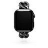 Sparkling chain strap, For Apple Watch® 40mm & 41mm, Black, Black finish - Swarovski, 5678677