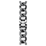 Sparkling chain strap, For Apple Watch® 40mm & 41mm, Black, Black finish - Swarovski, 5678677