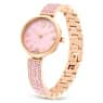 Illumina watch, Swiss Made, Crystal bracelet, Pink, Rose gold-tone finish - Swarovski, 5678756