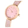 Illumina watch, Swiss Made, Crystal bracelet, Pink, Rose gold-tone finish - Swarovski, 5678756